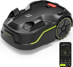 Robotic Lawnmower, Intelligent Navigation Lawn Mower Robot with 20-60mm Cutting Height Range and 35% Slope, up to 1000m², Intelligent Path Planning, for Manicured Lawn
