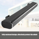 Retractable Patio Awning with LED Light, UV Heat Resistant Sunshade for Windows Doors, Ideal Courtyard Cafe Canopy