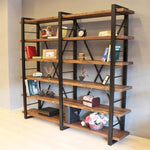Book Shelf Open Bookcase Home Wall-mounted Simple Solid Wood Bookshelf Office Floor-standing Multi-layer Storage Rack for Living Room, Home Office, Bedroom