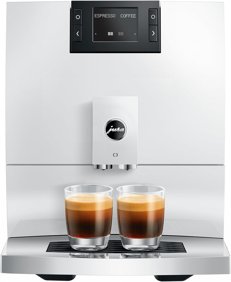 JURA C3 Piano White, 15780, Fully Automatic Coffee Machine