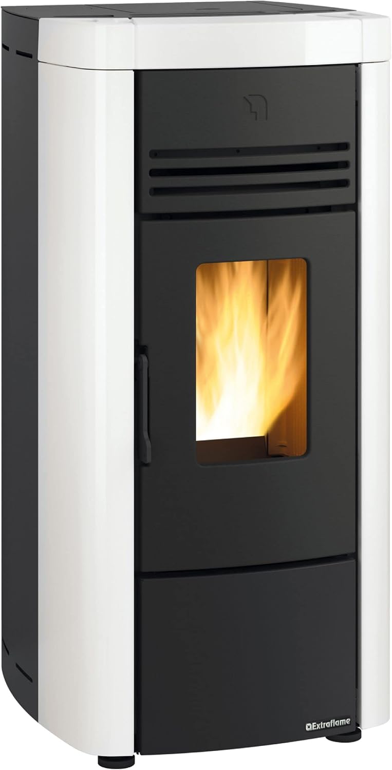 Nordica Extraflame 8kW Wood Pellet Stove Angelaevoblanc