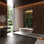 Alora 65-Inch Luxury Freestanding Soaking Bathtub With Overflow And Pop-Up Drain