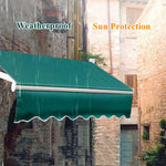 Retractable Electric Patio Awning Canopy w/Remote Control, Adjustable Outdoor Window Door Shelter Pergola for Courtyard Balcony Shop Restaurant Cafe, 3x2m