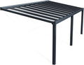 Palram Canopia Veranda Pergola 3.4x7.4cm Patio Cover Polycarbonate Roof Stockholm Grey Clear