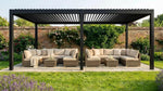 3x6m Black Pergola