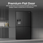 Hisense PureFlat RQ760N4SBFE 584L Total No Frost American Fridge Freezer Black Stainless Steel
