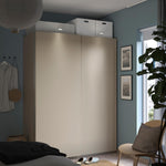 ProTuning PAX/HASVIK Wardrobe with sliding doors, grey-beige/grey-beige, 150x66x201 cm