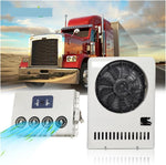 24V 12V Parking Air Conditioning Electric Car Split Conditioner 10500BTU for RV Truck Tractor Camper Van Motorhome Efficient Cooling