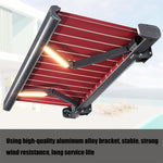 Outdoor Retractable Electric Aluminum Patio Awning, Automatic Canopy with Remote Control, Sun Shade Shelter for Backyard and Garden