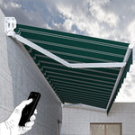 Retractable Patio Awning, Adjustable Sun Shade Shelter for Outdoor Balconies, Courtyards, Restaurants, Shops