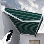 Retractable Patio Awning, Adjustable Sun Shade Shelter for Outdoor Balconies, Courtyards, Restaurants, Shops