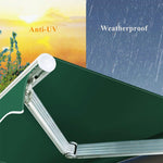 Outdoor Patio Electric Retractable Awning Sun Shade w/Remote Control & Manual Crank Handle, 3x1.5m for Courtyard Balcony Deck Shop Restaurant Cafe