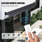 Automatic Retractable Patio Awning with Remote Control, Electric Aluminum Outdoor Canopy Shade for Garden, Balcony Deck