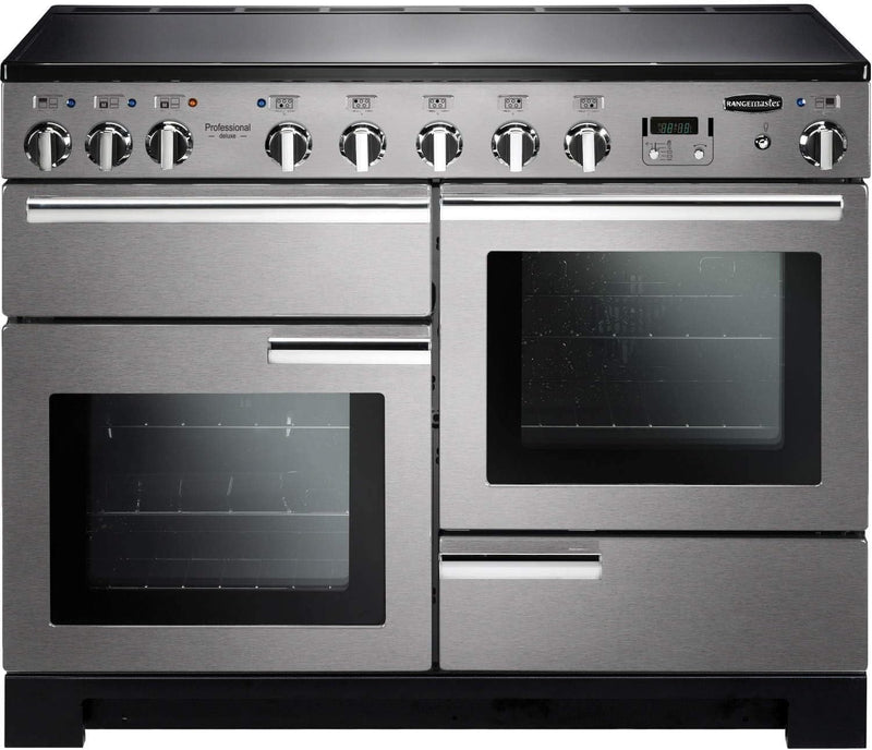 Rangemaster Professional Deluxe PDL110EISS/C 110cm Electric Induction Range Cooker Stainless Steel