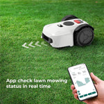 Robot Lawn Mower, Automatic Robotic Lawn Mowers with APP Control, Robotic Grass Cutter Machine Lawnmower with Intelligent Path Planning, Low Noise, Charging Station for Gardens Up To 1500㎡ Lawn Area