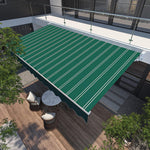 Retractable Patio Awning, Adjustable Sun Shade Shelter for Outdoor Balconies, Courtyards, Restaurants, Shops