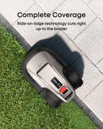 eufy Robot Lawnmower E15, Wire-Free with a Stable Signal, Hands-Free Auto Mapping, Accurate Obstacle Avoidance, Reliable Lawn Maintenance, 2-in-1 Mowing and Edge Trimming, 800 m² Coverage+Blade Set