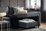 IKEA FRIHETEN Corner Sofa-Bed with Storage, Skiftebo Dark Grey