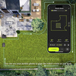 Robotic Lawnmower, Intelligent Navigation Lawn Mower Robot with 20-60mm Cutting Height Range and 35% Slope, up to 1000m², Intelligent Path Planning, for Manicured Lawn