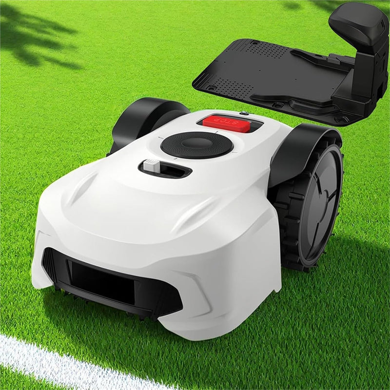 Robot Lawn Mower, Automatic Robotic Lawn Mowers with APP Control, Robotic Grass Cutter Machine Lawnmower with Intelligent Path Planning, Low Noise, Charging Station for Gardens Up To 1500㎡ Lawn Area
