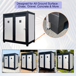 82" Two-Person Portable Outdoor Toilet Cabin with Light, Sink, and Fan