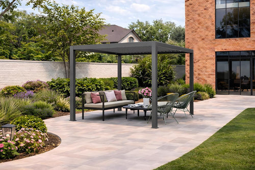 3x3m Grey Pergola