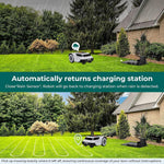Robot Lawn Mower, Robot Lawn Mower with Wifi/Bluetooth/App Control, 45% Slope, Auto Mapping & Recharge, Ipx6 Waterproof, Grass Cutting Machine for Yard,Golf Course