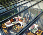 Palram Canopia Veranda Pergola 3.4x7.4cm Patio Cover Polycarbonate Roof Stockholm Grey Clear