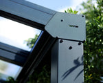 Palram Canopia Veranda Pergola 3.4x7.4cm Patio Cover Polycarbonate Roof Stockholm Grey Clear