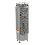 Harvia Cilindro UL Certified Electric Sauna Heater with Xenio CX45 Digital Control Panel & Sauna Stones