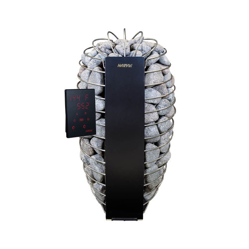 Harvia Spirit UL Certified Electric Sauna Heater with Digital Xenio Control Panel, WiFi Remote Control and Stones