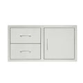 Masonry Frame - 33" 2-Drawer and Access Door Combo