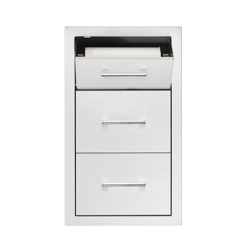 17" Vertical 2-Drawer & Paper Tower Holder Combo
