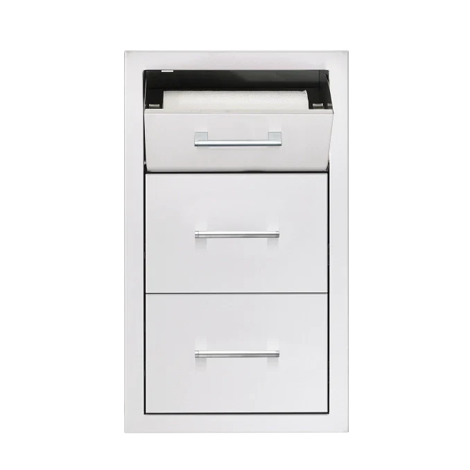 17" Vertical 2-Drawer & Paper Tower Holder Combo