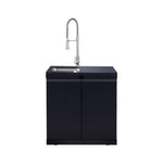 Castelle Flame Summit 6-Burner 85000 BTU BBQ Island with Sink and Fridge