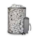 Cozy Heat O Thru-Wall Wood Burning Sauna Stove With Sauna Stones