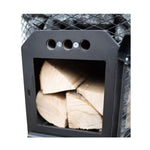 Cozy Heat O Thru-Wall Wood Burning Sauna Stove With Sauna Stones