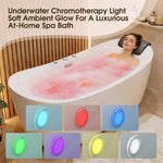 Nuvia Verano Freestanding Whirlpool Air Bubble LED Massage Bathtub