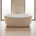 Nuvia Verano Freestanding Whirlpool Air Bubble LED Massage Bathtub