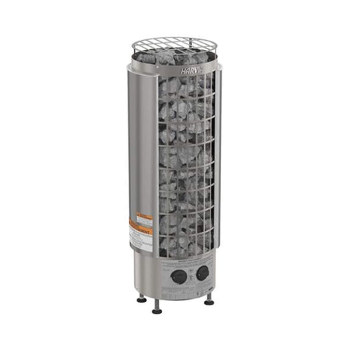 Harvia Cilindro Modern Steel Pillar Style Sauna Heater with Sauna Stones