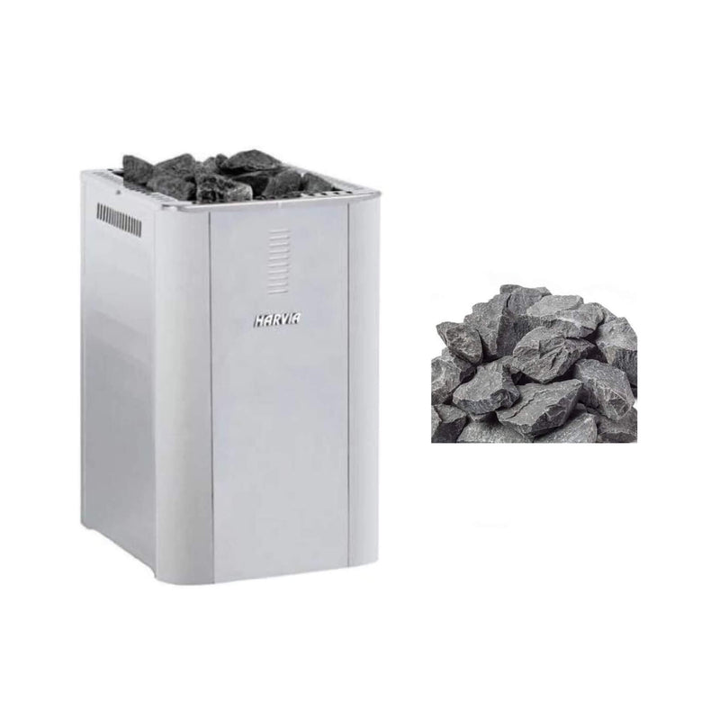 Harvia Duo Series Stainless Steel Wood Sauna Stove with Sauna Stones