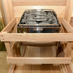 Harvia KIPB Wet Dry Electric Sauna Heater Stove with Built-In Controls & Sauna Stones