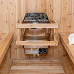 Harvia KIPB Wet Dry Electric Sauna Heater Stove with Built-In Controls & Sauna Stones