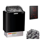 Harvia KIP80W 8KW UL Certified Electric Sauna Heater with Xenio CX170 Digital WIFI Control & Sauna Stones