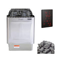Harvia KIP60W 6KW UL Certified Electric Sauna Heater with Xenio CX170 Digital WIFI Control & Sauna Stones