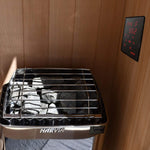 Harvia KIP80W 8KW UL Certified Electric Sauna Heater with Xenio CX170 Digital WIFI Control & Sauna Stones