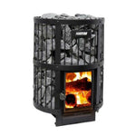 Harvia GreenFlame Legend 240 Wood Sauna Stove with Sauna Stones, 15.9KW