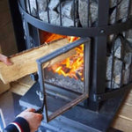 Harvia GreenFlame Legend 240 Wood Sauna Stove with Sauna Stones, 15.9KW