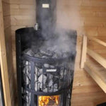 Harvia GreenFlame Legend 240 Wood Sauna Stove with Sauna Stones, 15.9KW