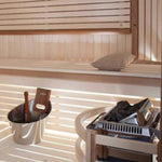 Harvia Topclass KV Stainless Steel Sauna Heater with Built-In Temperature Controls & Sauna Stones